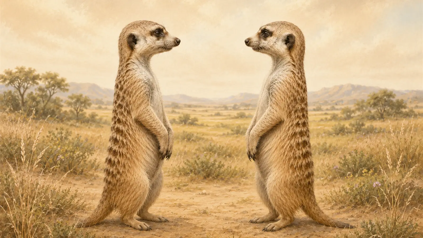 Erdmännchen als Symbol unserer Haltung und Beziehungsgestaltung bei Lösungsbilder