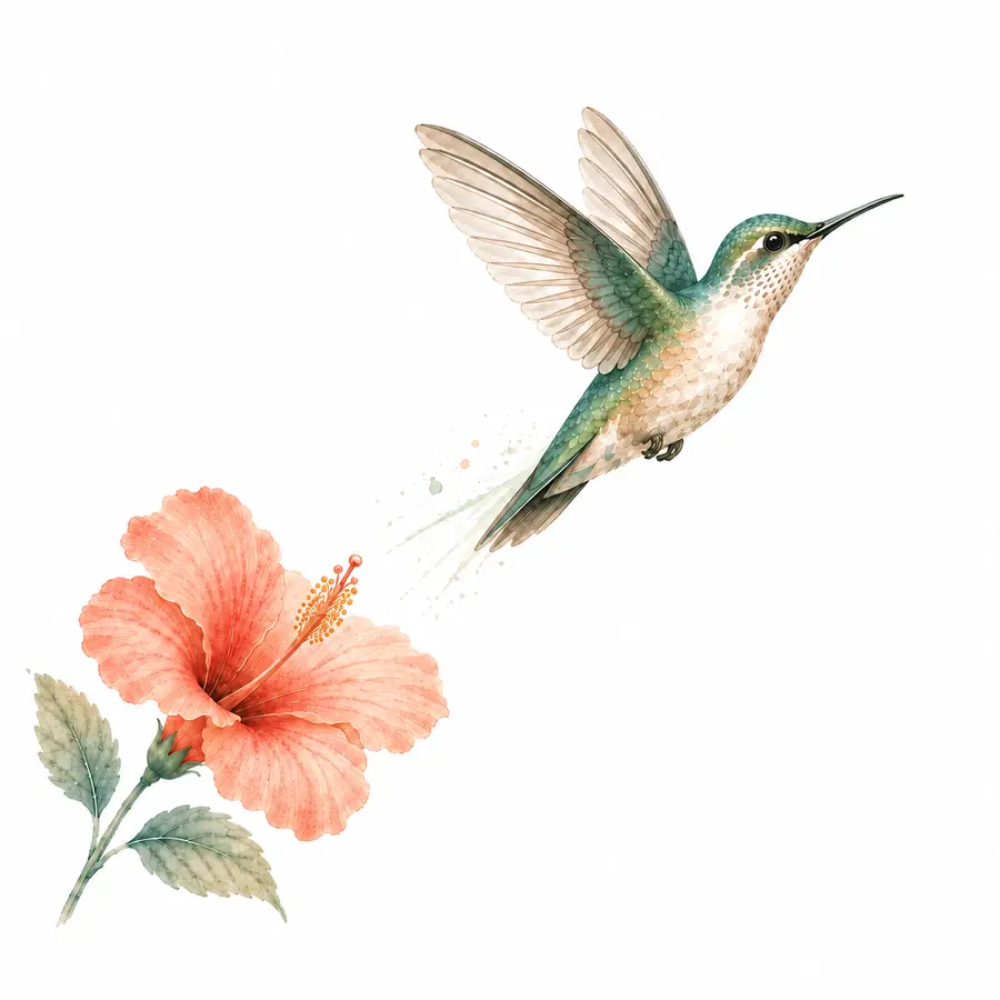 Aufsteigender Kolibri