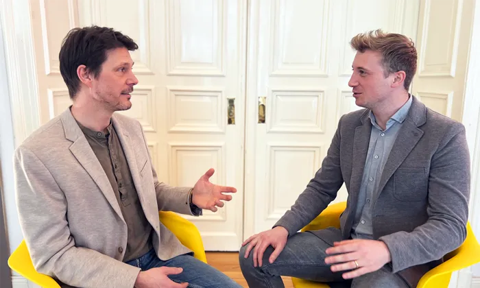 Jan Prisor und Alexander Willsch im Coachinggespräch bei Lösungsbilder